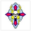 color cross free tattoo